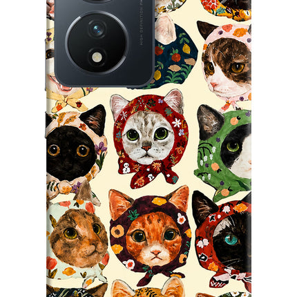 Cool Cat Vivo T2 5G Hard Case Back Cover by Casekaro