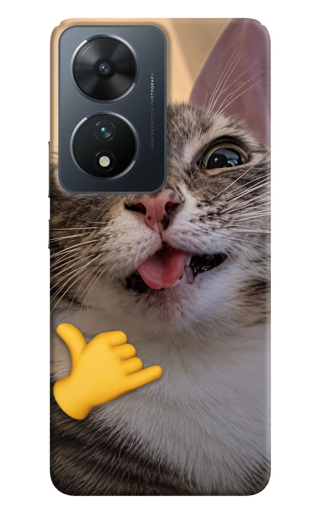 Silly Cat Call Vivo T2 5G Hard Case Back Cover by Casekaro