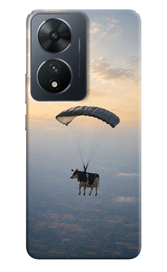Skydiving Cow Vivo T2 5G Hard Case Back Cover by Casekaro