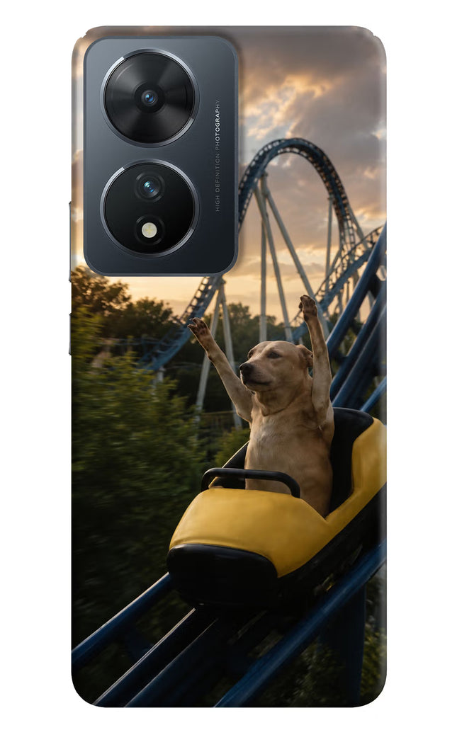Rollercoaster Dog Vivo T2 5G Hard Case Back Cover by Casekaro