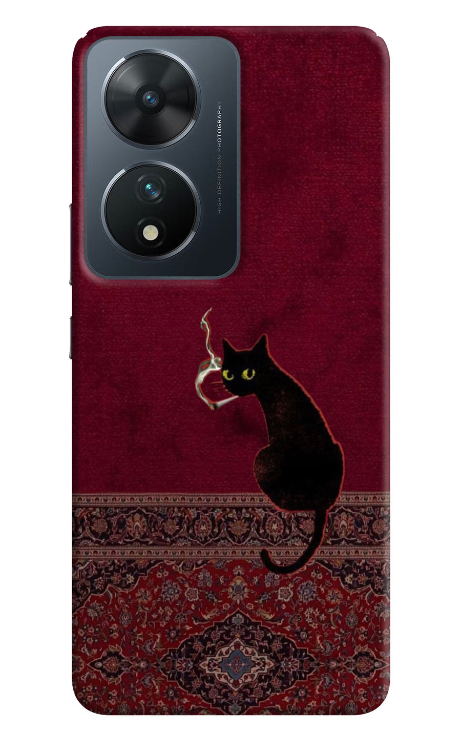 Midnight Cat Vivo T2 5G Back Cover, Hard case