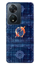 Koi Blue Vivo T2 5G Hard Case Back Cover by Casekaro