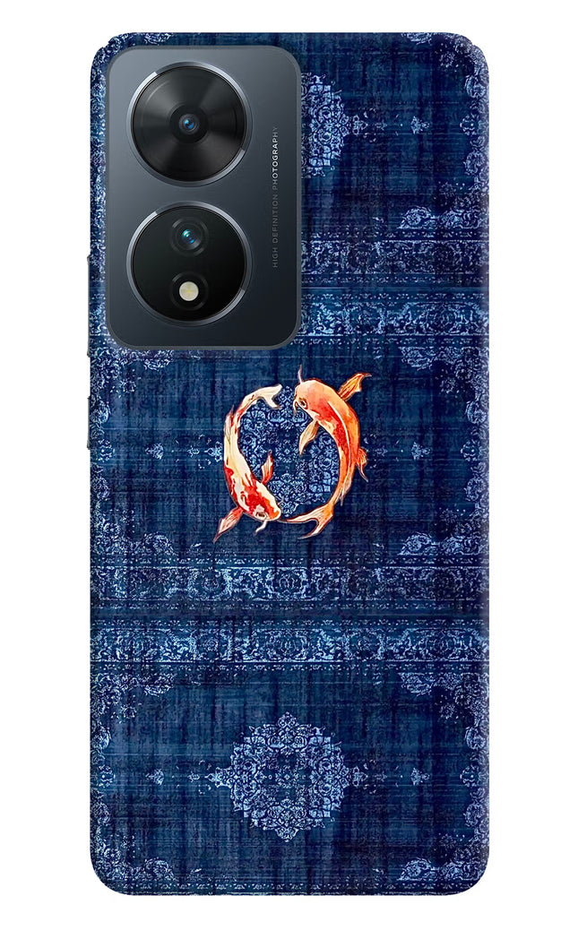 Koi Blue Vivo T2 5G Hard Case Back Cover by Casekaro
