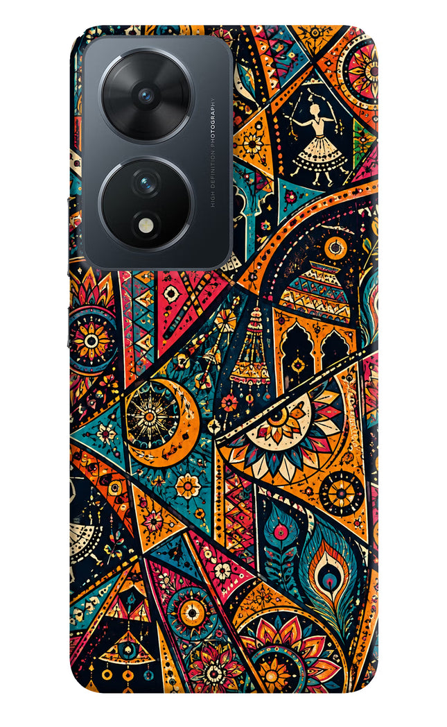 Folk Print Vivo T2 5G Hard Case Back Cover by Casekaro