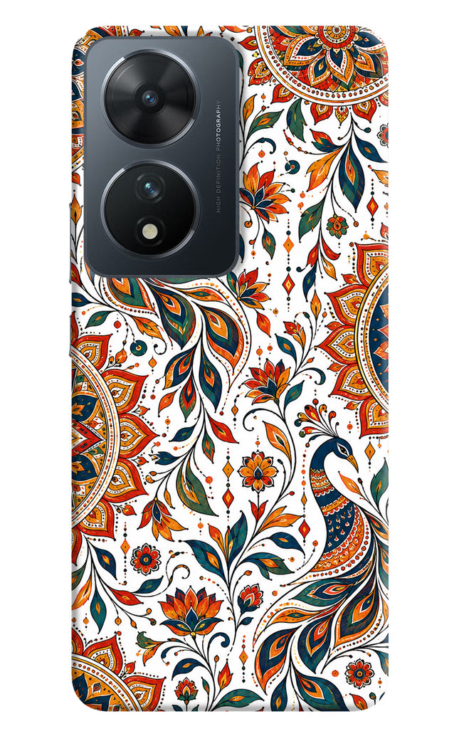 White Mayura Vivo T2 5G Hard Case Back Cover by Casekaro