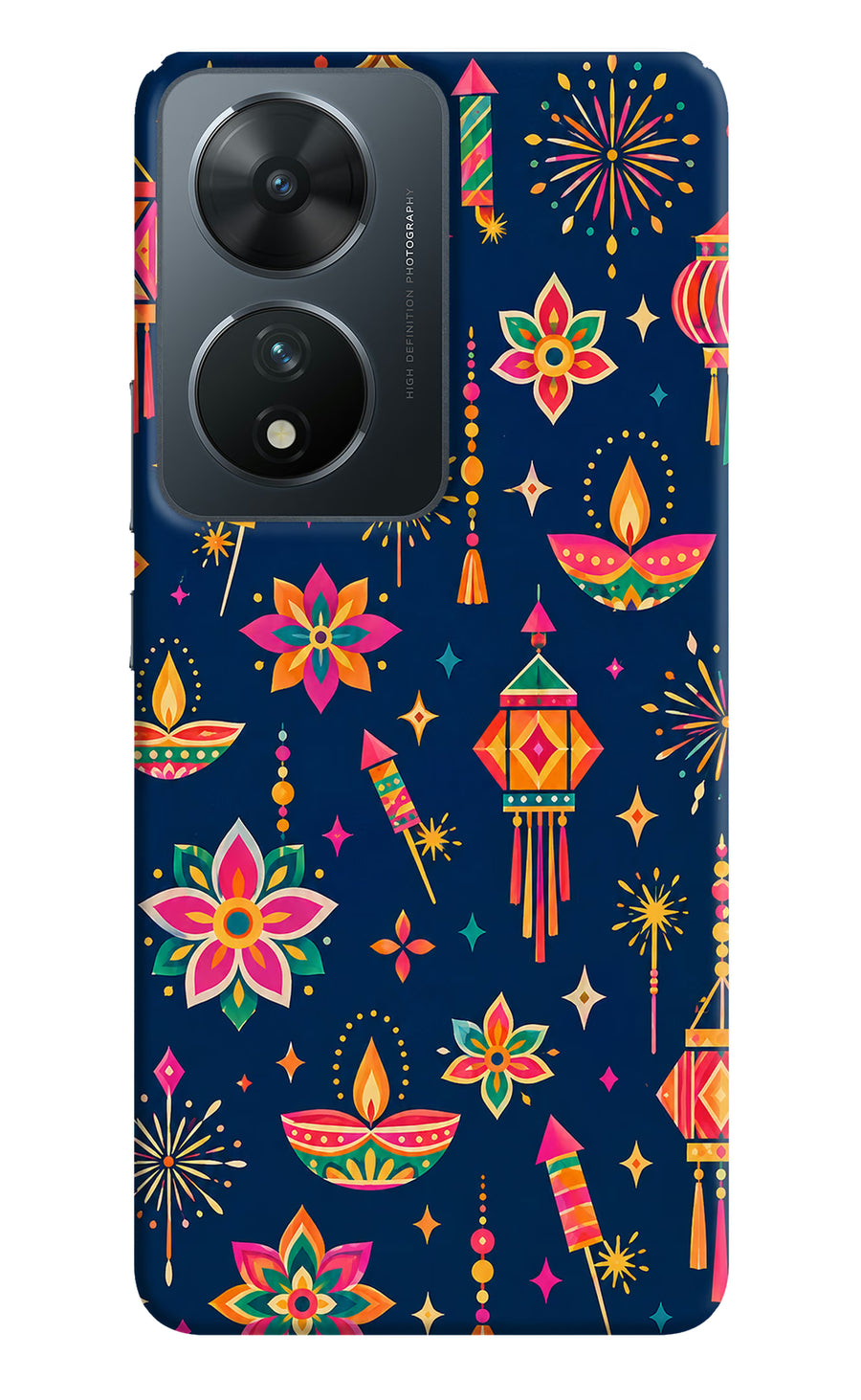 Festive Pop Vivo T2 5G Back Cover, Hard case