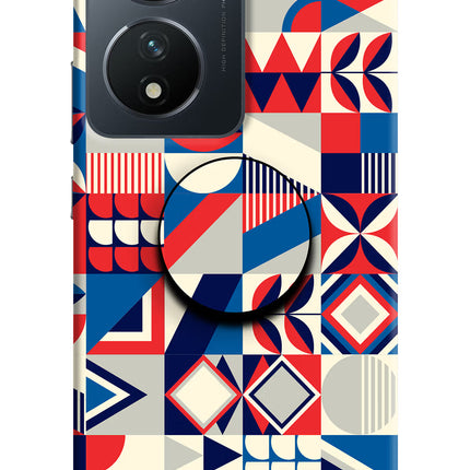 Colorful Pattern Vivo T2 5G Pop Case by Casekaro