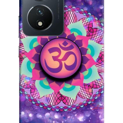 Om Purple Vivo T2 5G Pop Case by Casekaro