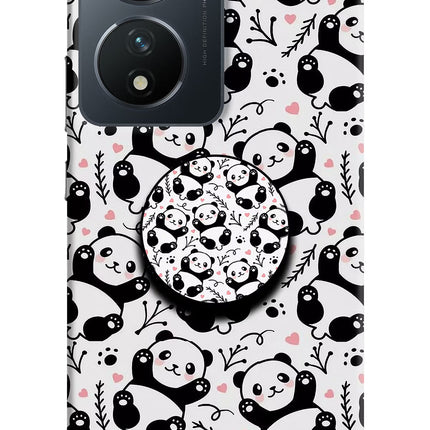 Cute Panda Vivo T2 5G Pop Case by Casekaro