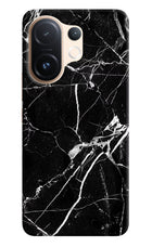 Black Marble Pattern Vivo T4 Pro 5G Hard Case Back Cover by Casekaro