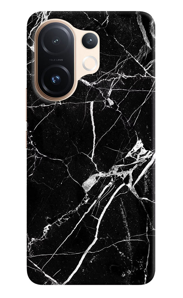 Black Marble Pattern Vivo T4 Pro 5G Hard Case Back Cover by Casekaro
