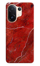 Red Marble Design Vivo T4 Pro 5G Hard Case Back Cover by Casekaro