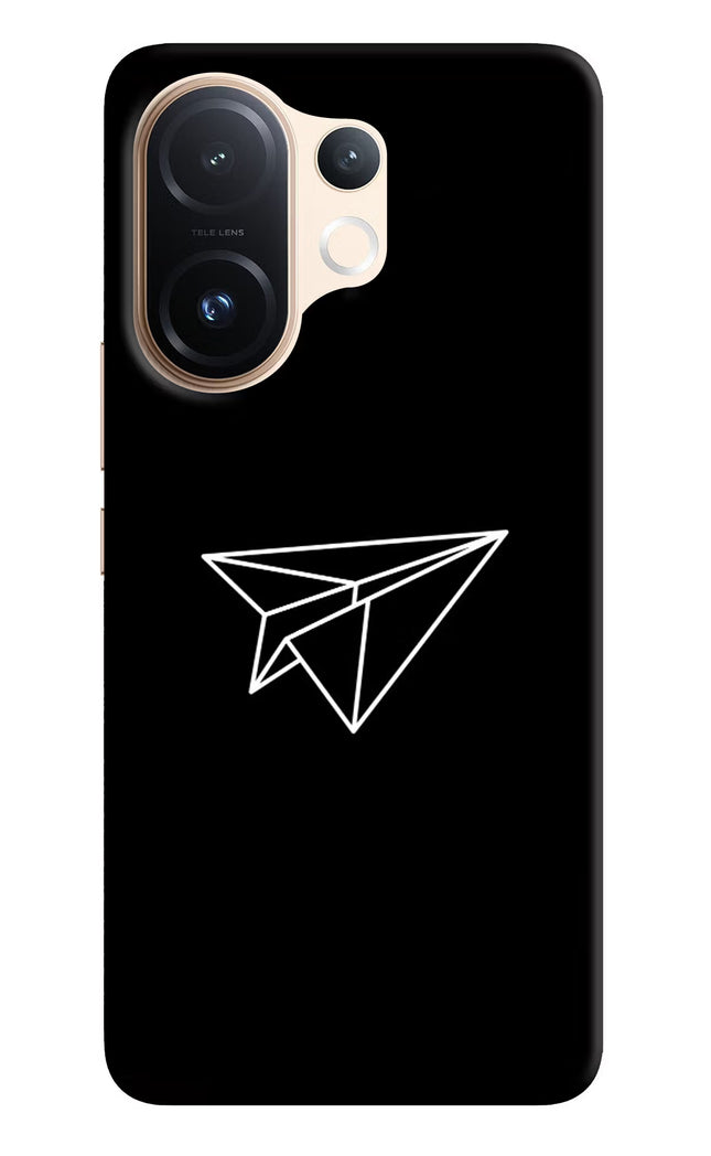Paper Plane White Vivo T4 Pro 5G Hard Case Back Cover by Casekaro