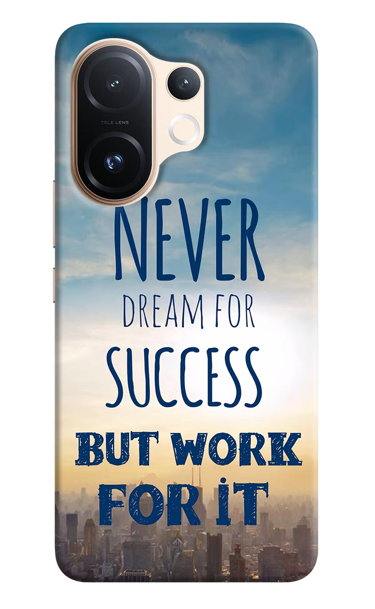 Never Dream For Success But Work For It Vivo T4 Pro 5G Hard Case Back Cover by Casekaro