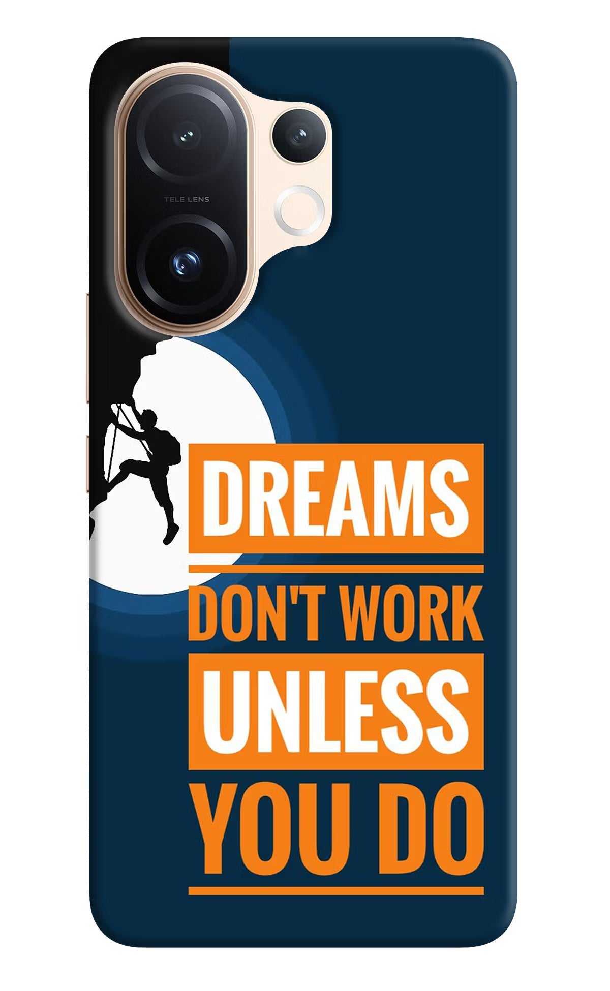Dreams Don’T Work Unless You Do Vivo T4 Pro 5G Hard Case Back Cover by Casekaro