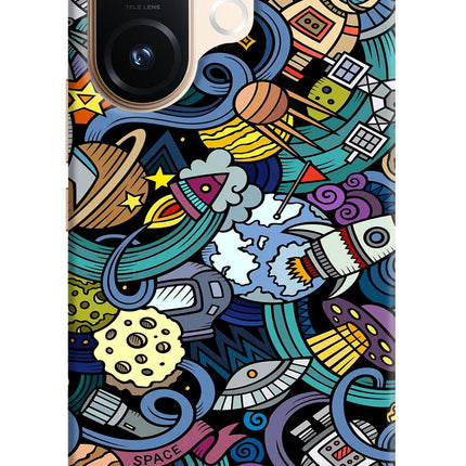 Space Abstract Vivo T4 Pro 5G Hard Case Back Cover by Casekaro
