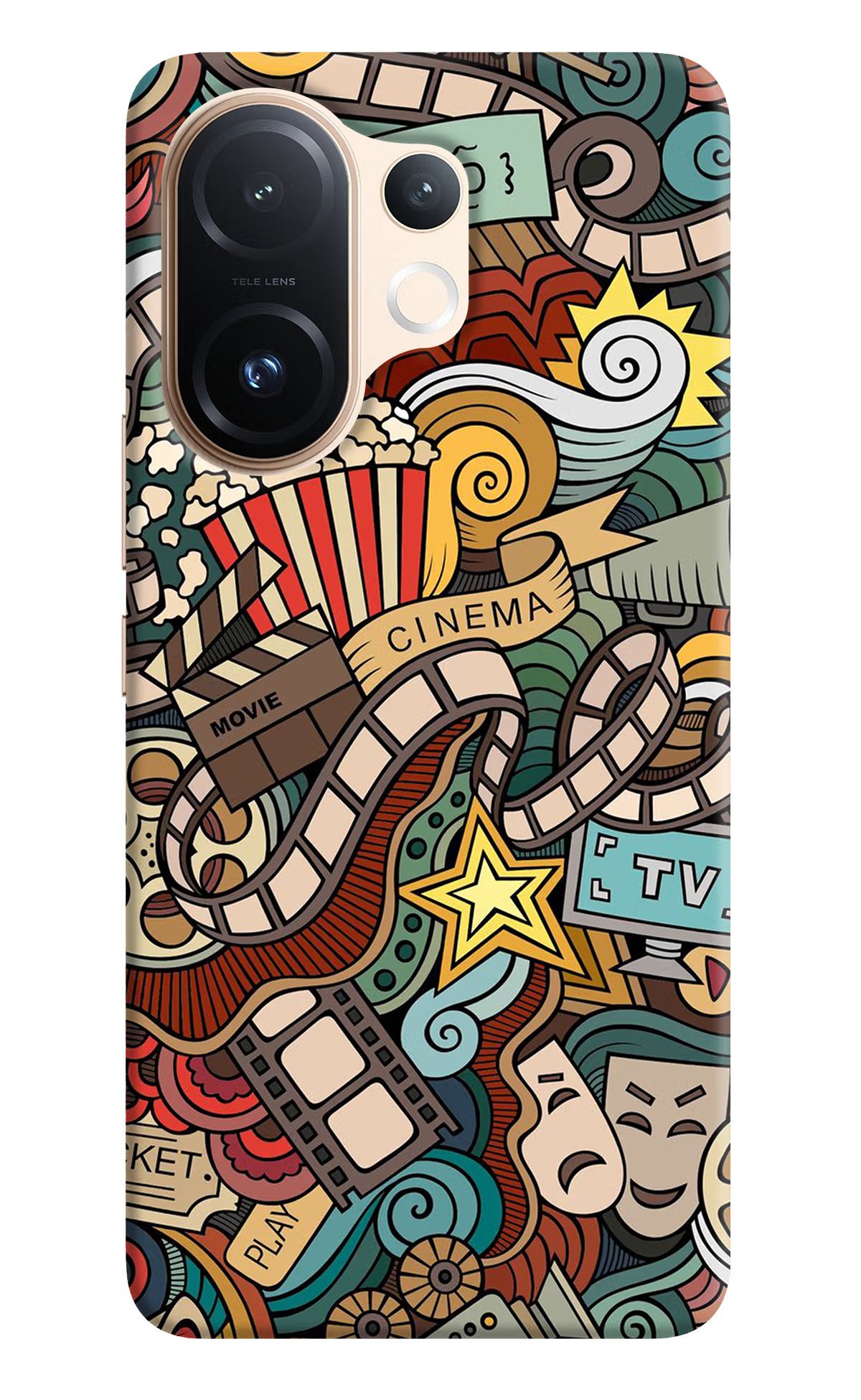 Cinema Abstract Vivo T4 Pro 5G Hard Case Back Cover by Casekaro