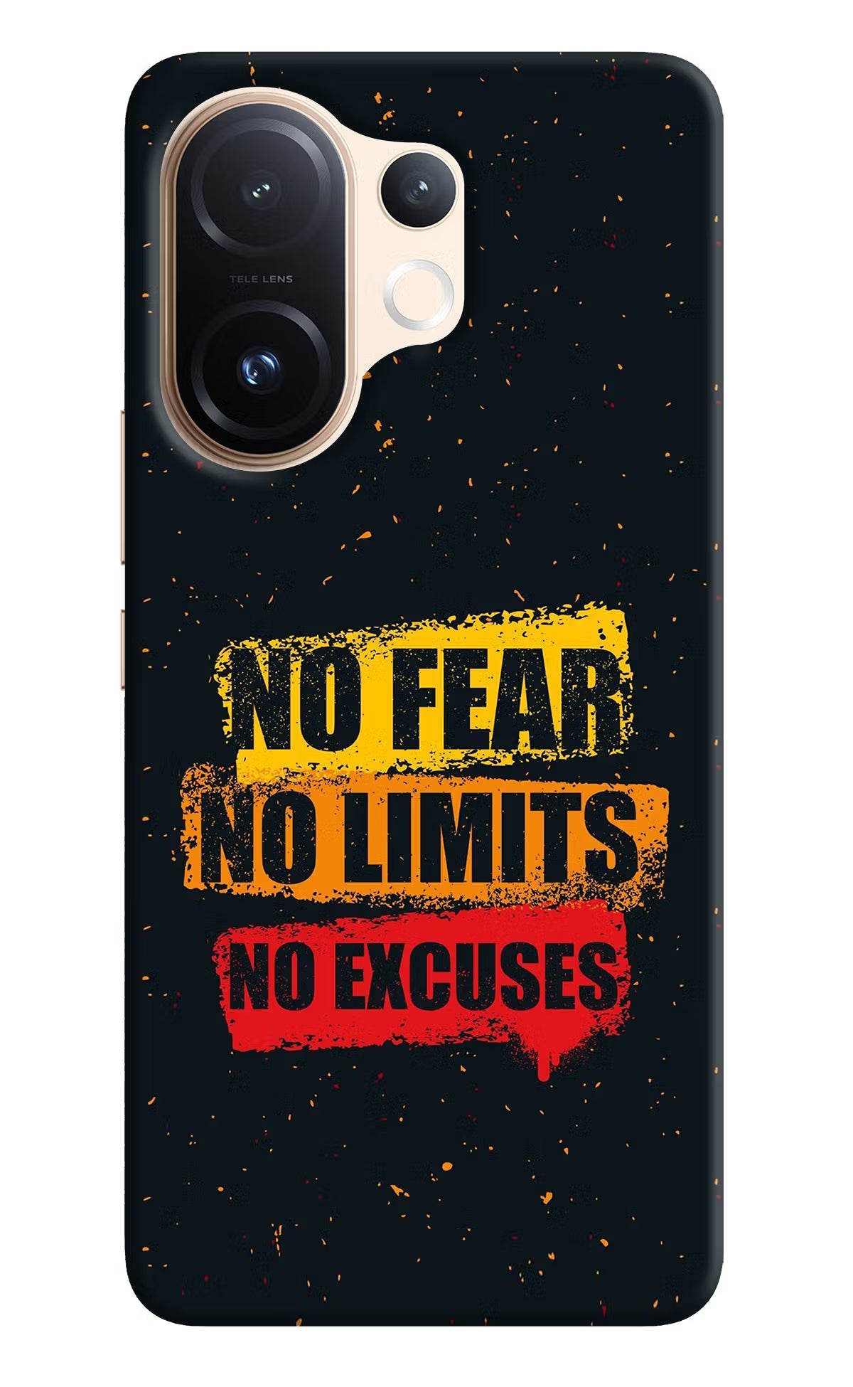 No Fear No Limits No Excuse Vivo T4 Pro 5G Hard Case Back Cover by Casekaro