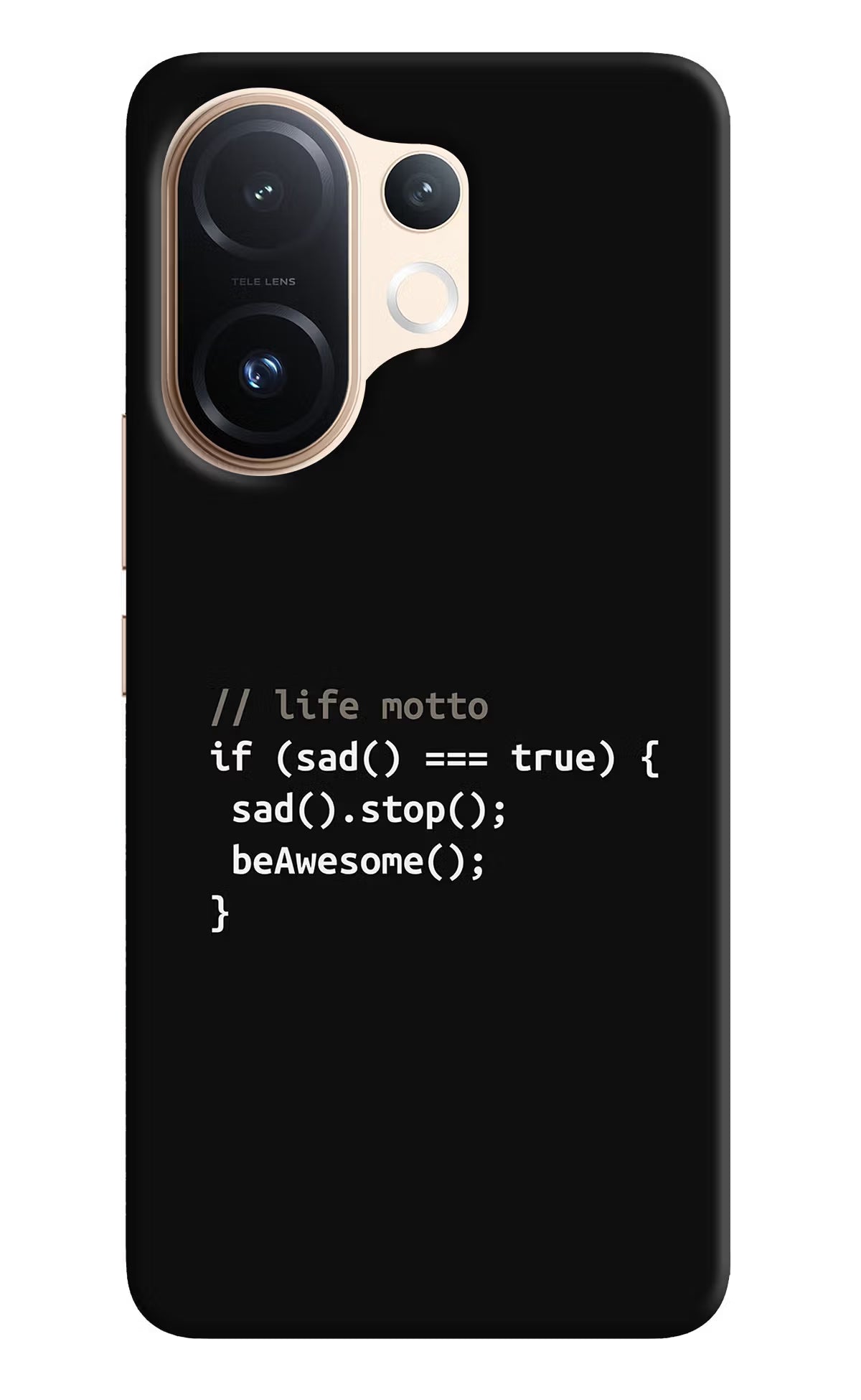 Life Motto Code Vivo T4 Pro 5G Hard Case Back Cover by Casekaro