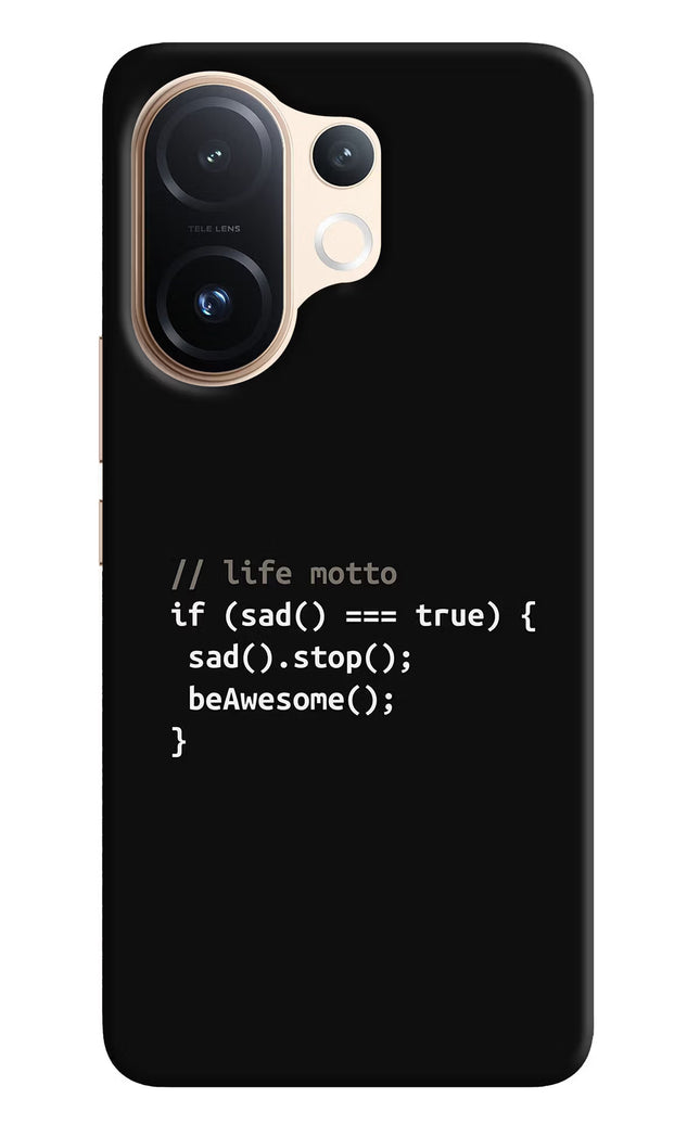 Life Motto Code Vivo T4 Pro 5G Hard Case Back Cover by Casekaro