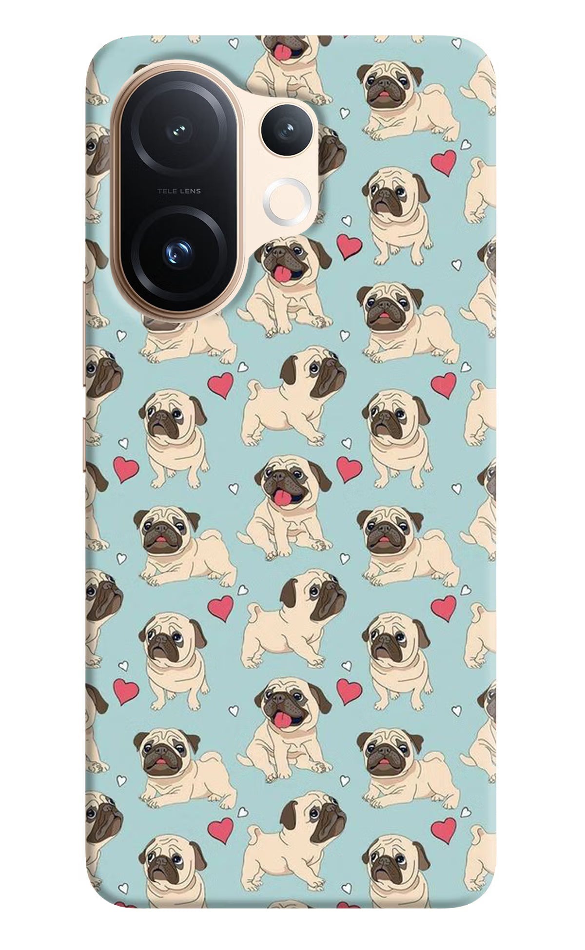 Pug Dog Vivo T4 Pro 5G Hard Case Back Cover by Casekaro