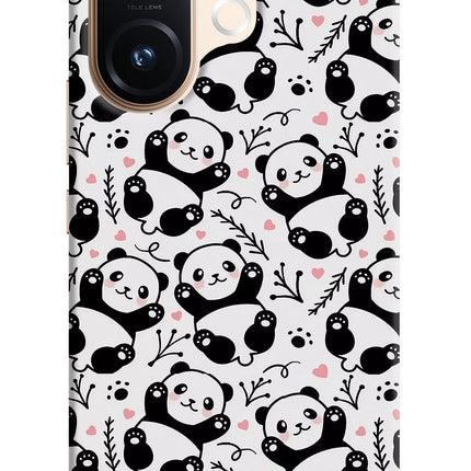 Cute Panda Vivo T4 Pro 5G Hard Case Back Cover by Casekaro