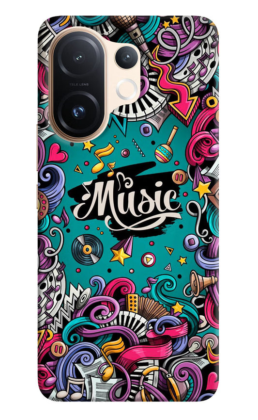 Music Graffiti Vivo T4 Pro 5G Hard Case Back Cover by Casekaro
