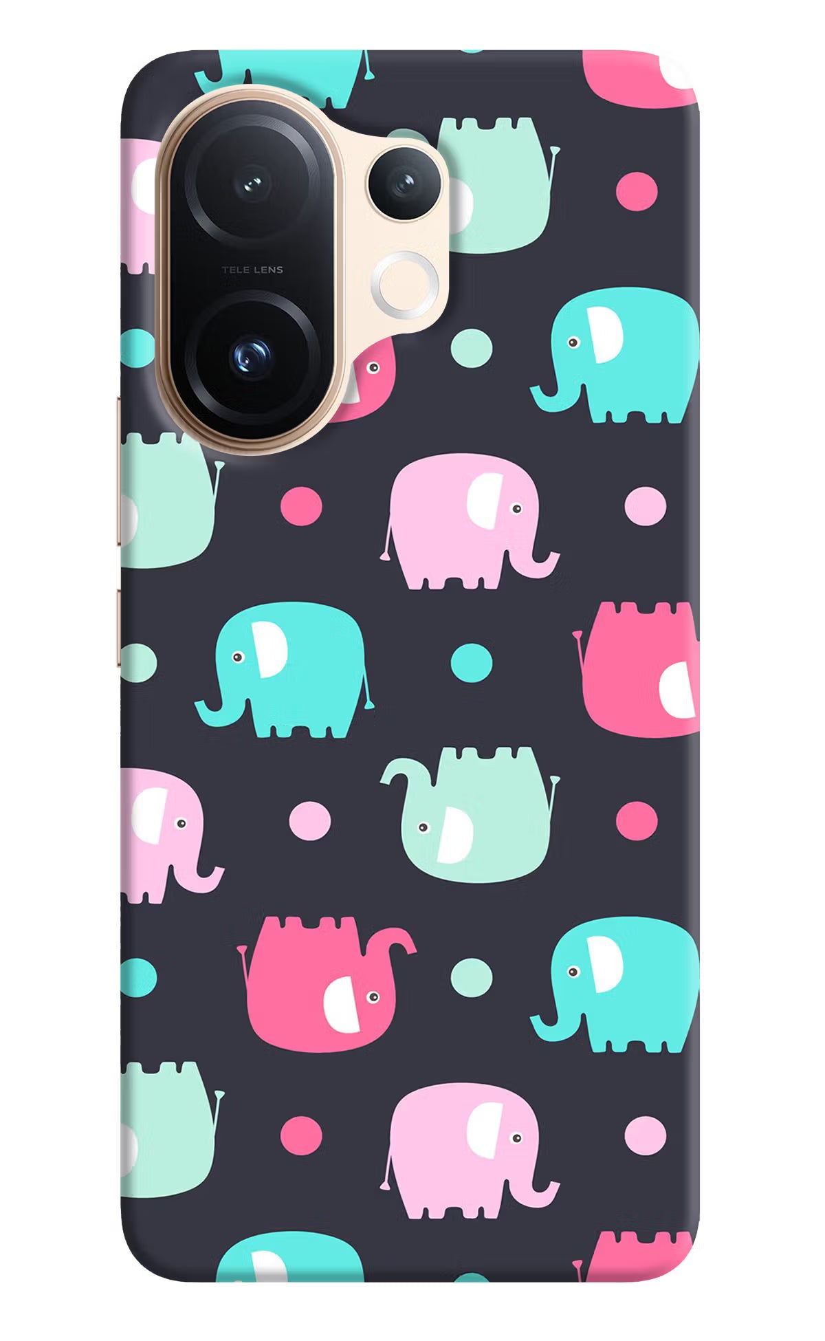 Elephants Vivo T4 Pro 5G Hard Case Back Cover by Casekaro