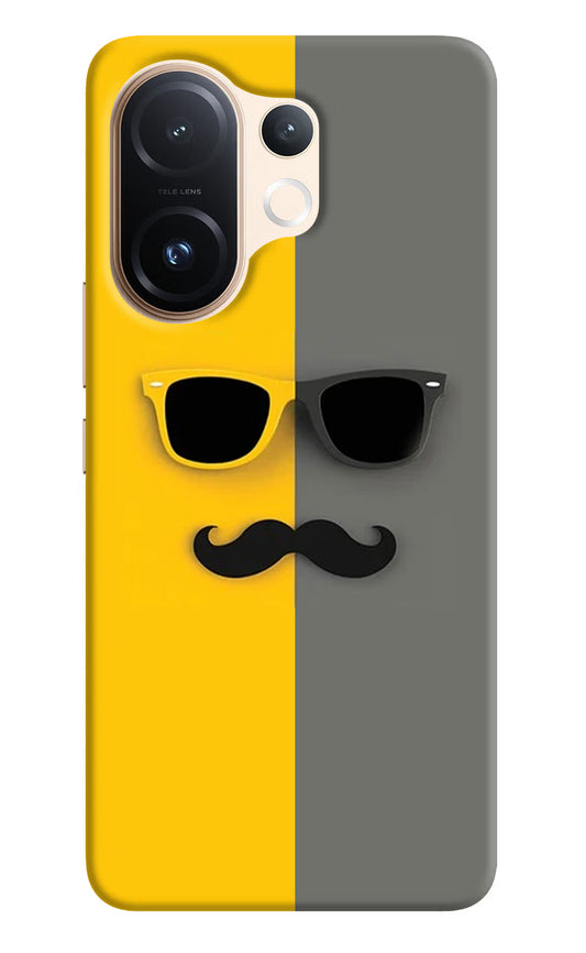 Sunglasses with Mustache Vivo T4 Pro 5G Hard Case Back Cover by Casekaro