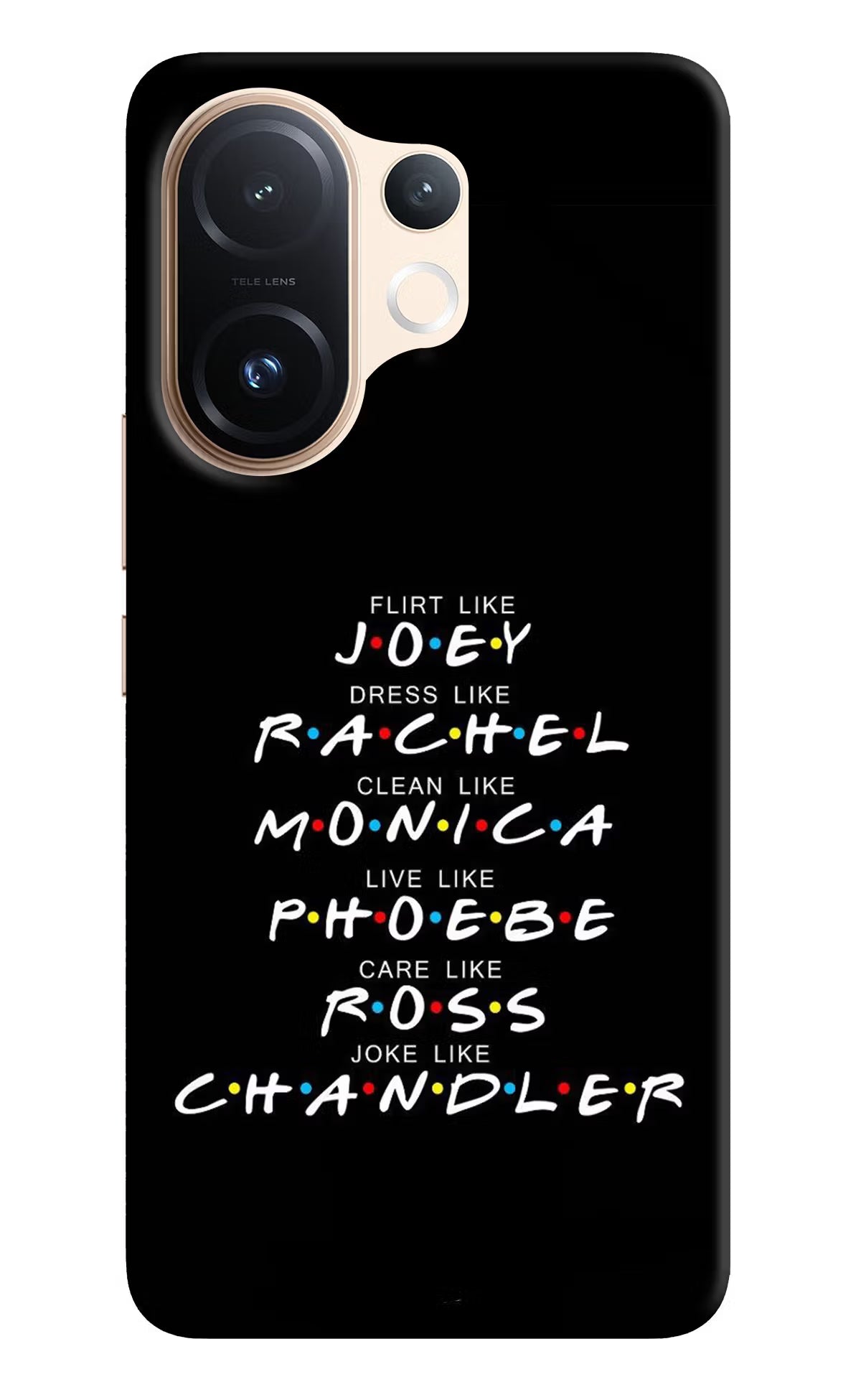 FRIENDS Character Vivo T4 Pro 5G Hard Case Back Cover by Casekaro