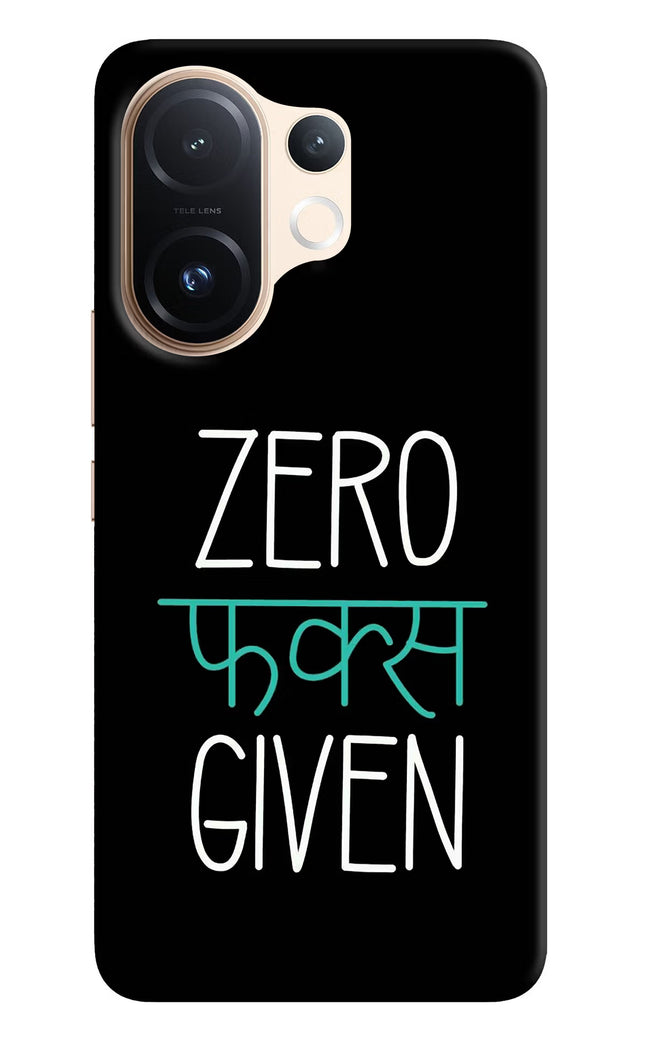 Zero Fucks Given Vivo T4 Pro 5G Hard Case Back Cover by Casekaro