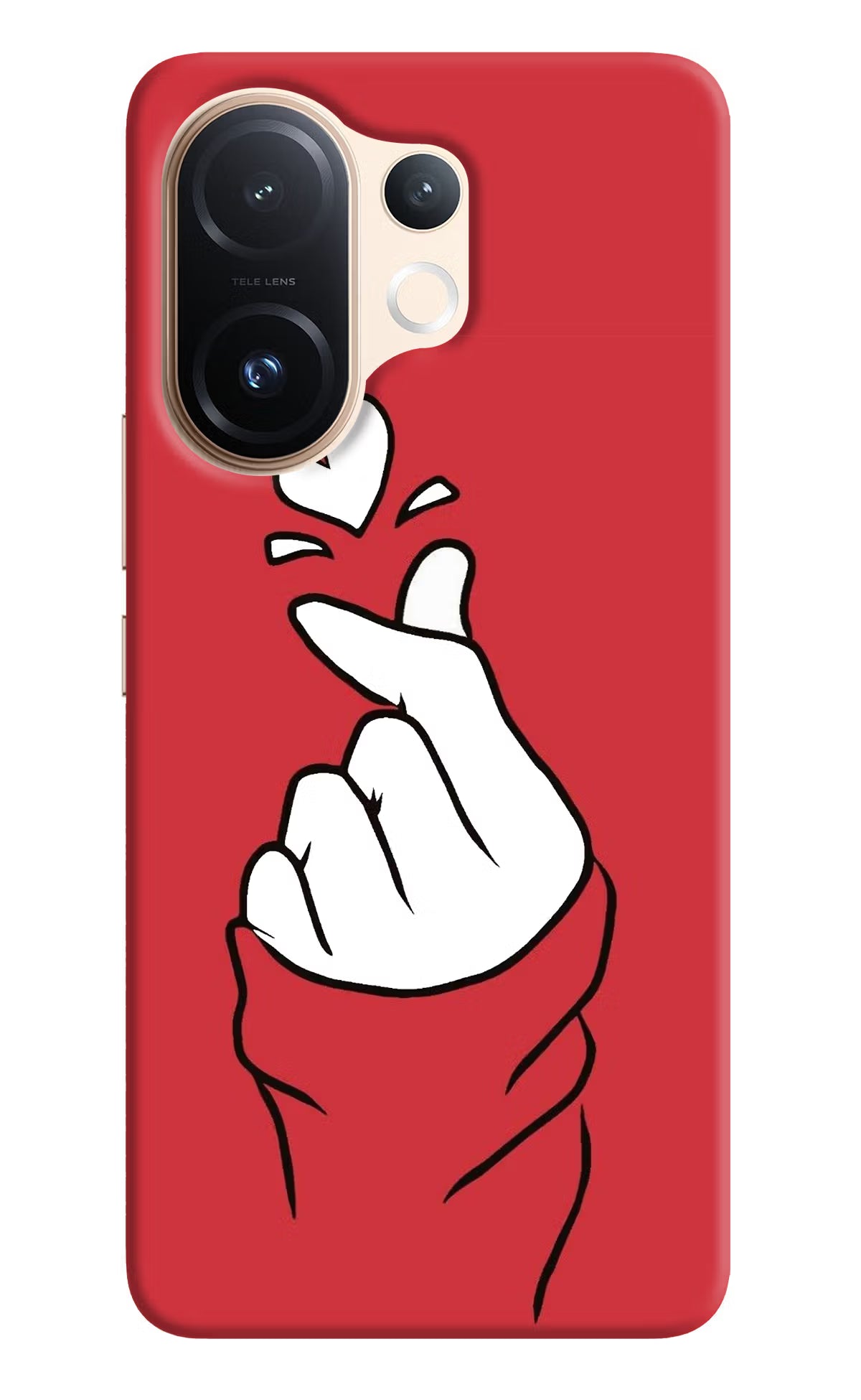 Korean Love Sign Vivo T4 Pro 5G Hard Case Back Cover by Casekaro
