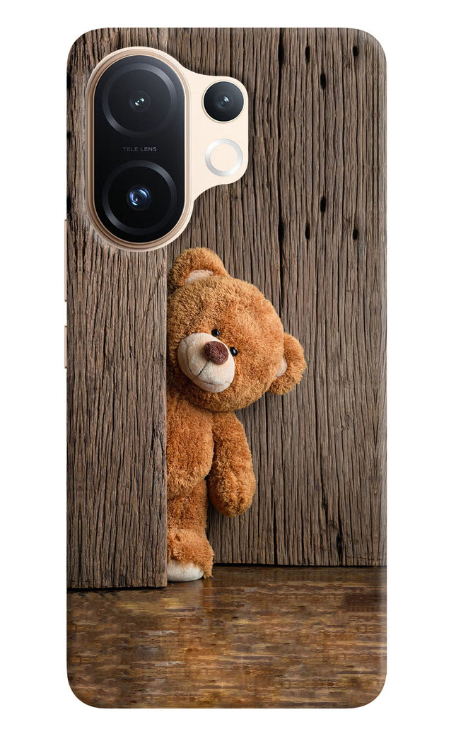 Teddy Wooden Vivo T4 Pro 5G Hard Case Back Cover by Casekaro