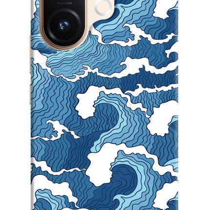 Blue Waves Vivo T4 Pro 5G Hard Case Back Cover by Casekaro