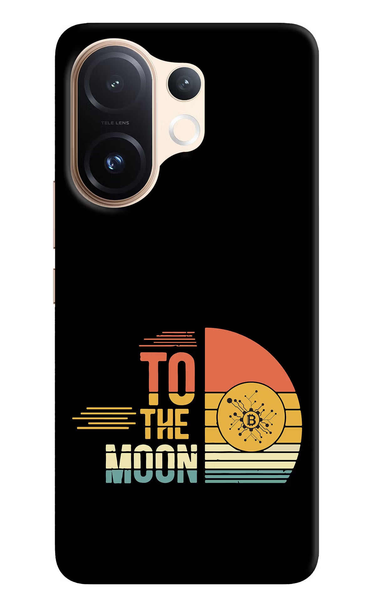 To the Moon Vivo T4 Pro 5G Hard Case Back Cover by Casekaro