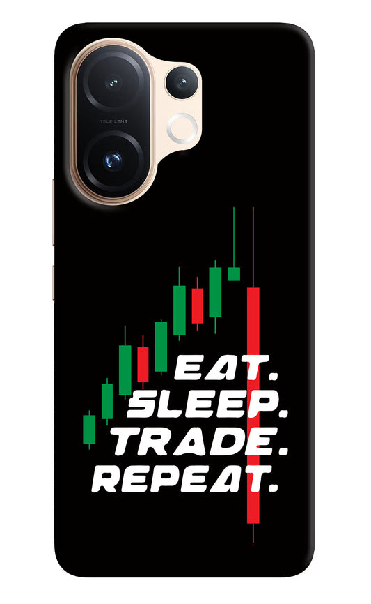 Eat Sleep Trade Repeat Vivo T4 Pro 5G Hard Case Back Cover by Casekaro
