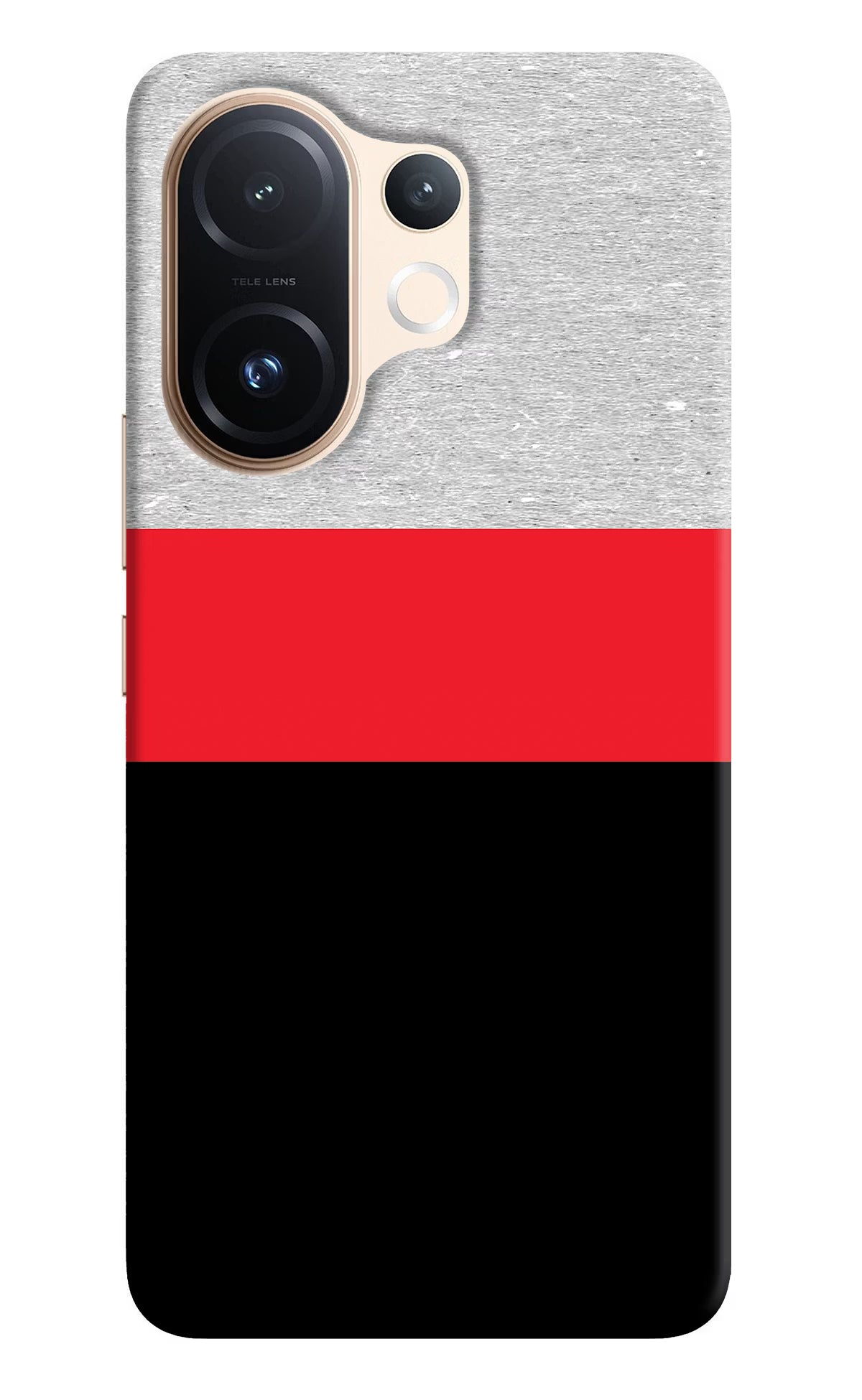 Tri Color Pattern Vivo T4 Pro 5G Hard Case Back Cover by Casekaro