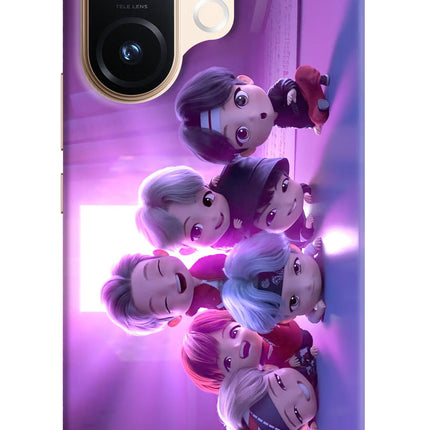 BTS Chibi Vivo T4 Pro 5G Hard Case Back Cover by Casekaro