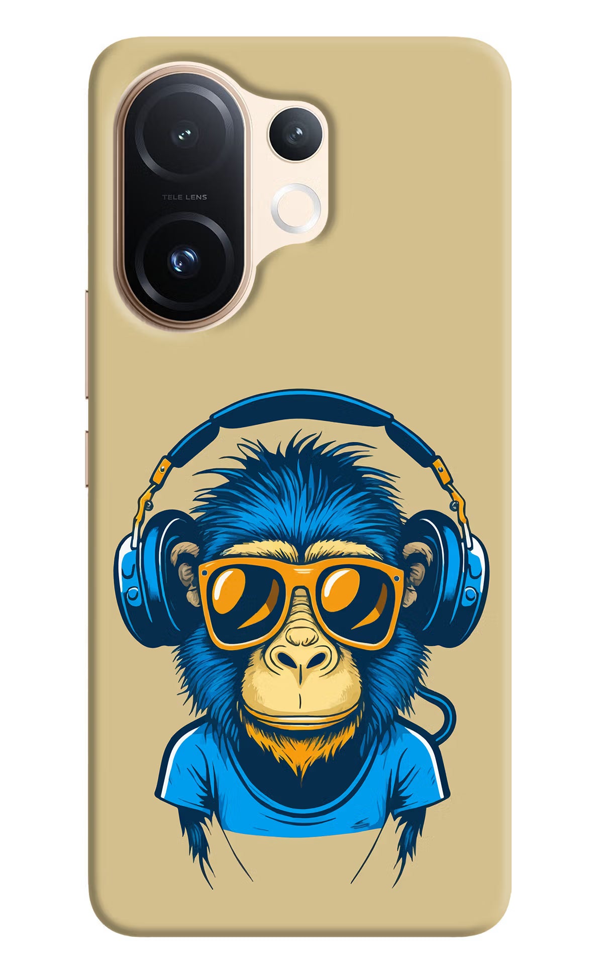 Monkey Headphone Vivo T4 Pro 5G Hard Case Back Cover by Casekaro