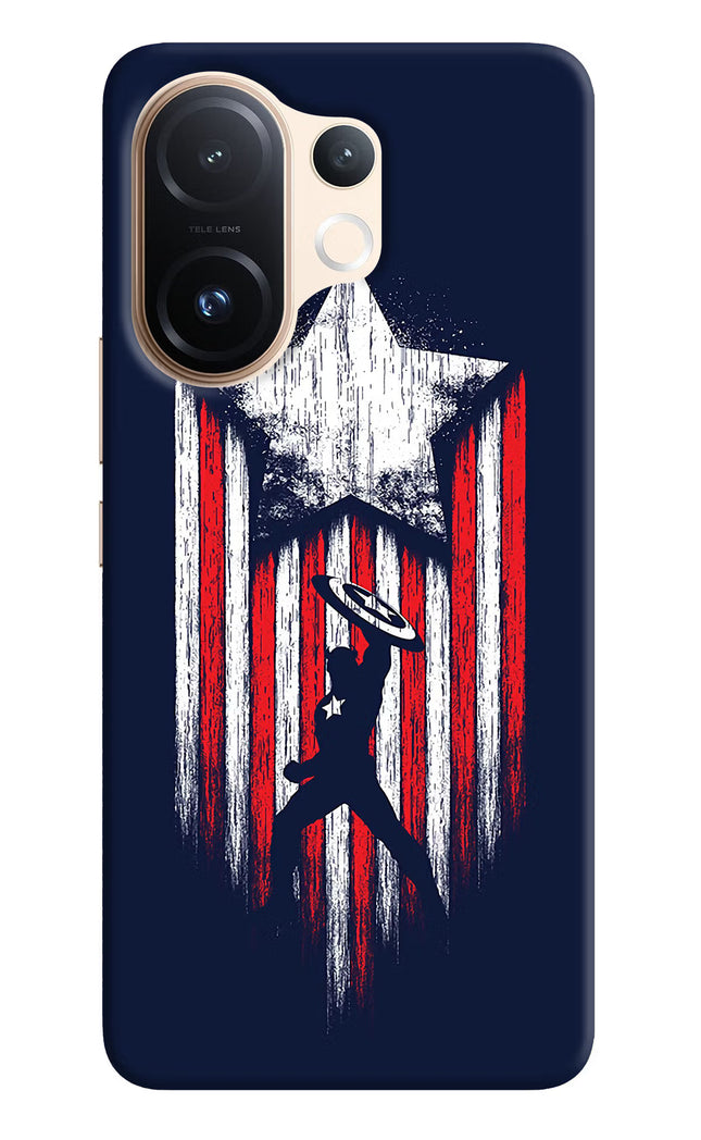 Captain America Marvel Art Vivo T4 Pro 5G Hard Case Back Cover by Casekaro