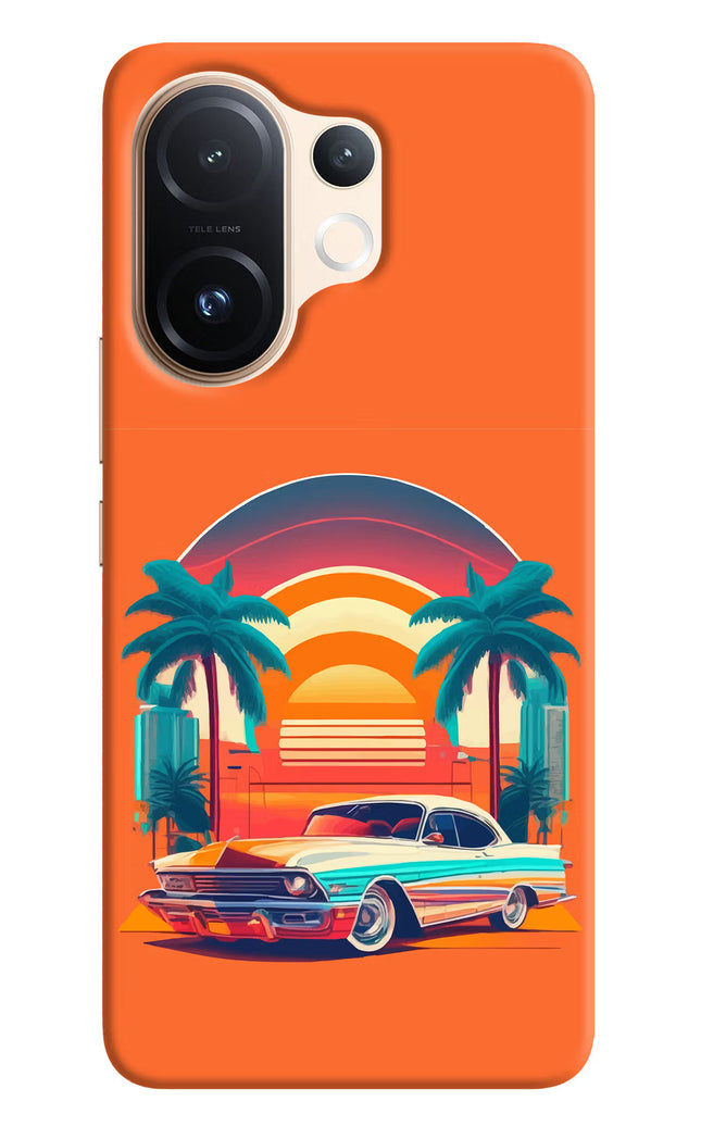 Palm Drive 80s Vivo T4 Pro 5G Hard Case Back Cover by Casekaro