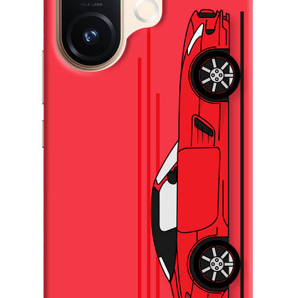 Red Velocity Vivo T4 Pro 5G Hard Case Back Cover by Casekaro