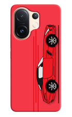 Red Velocity Vivo T4 Pro 5G Hard Case Back Cover by Casekaro