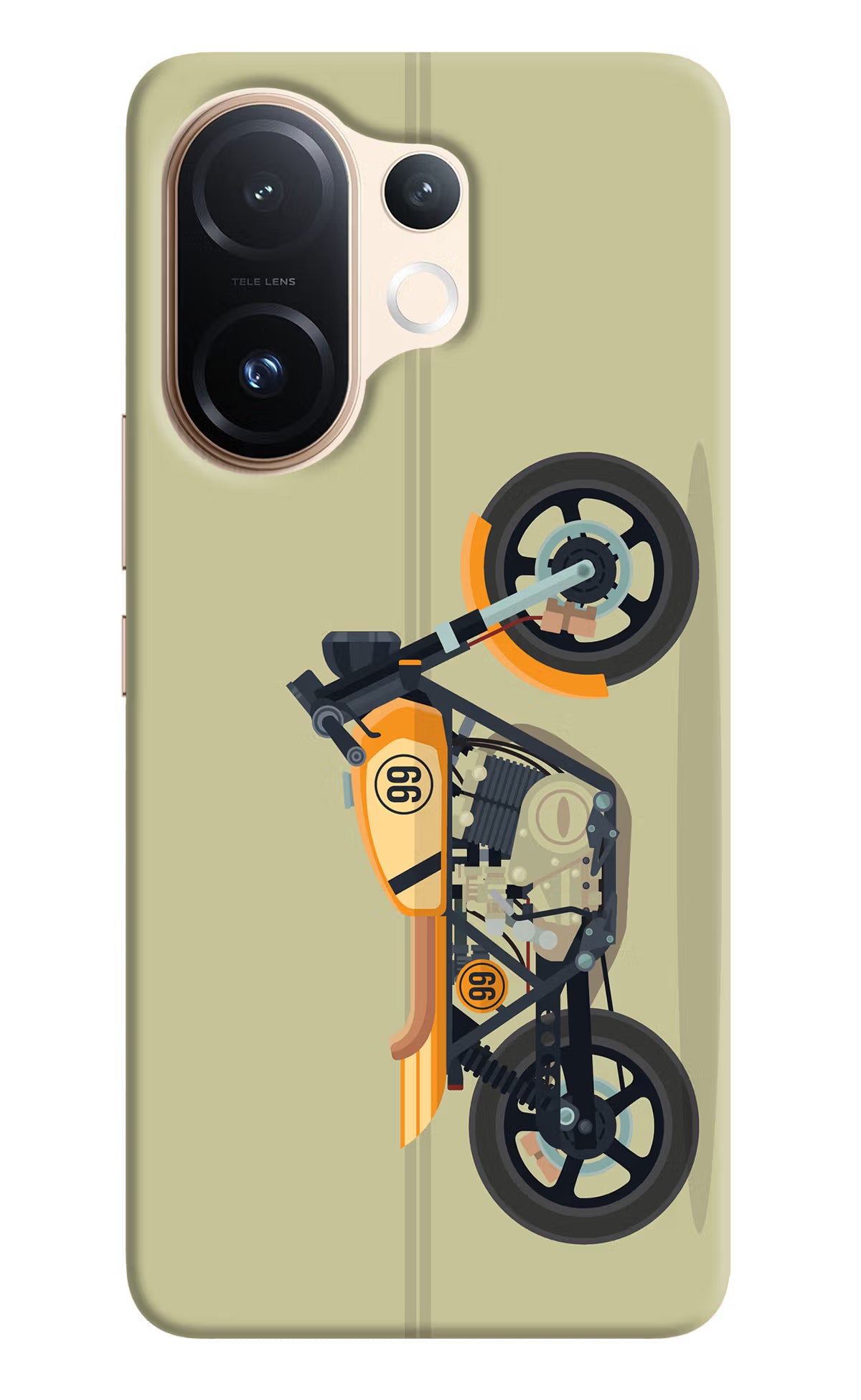 Vertical Speedster Vivo T4 Pro 5G Hard Case Back Cover by Casekaro