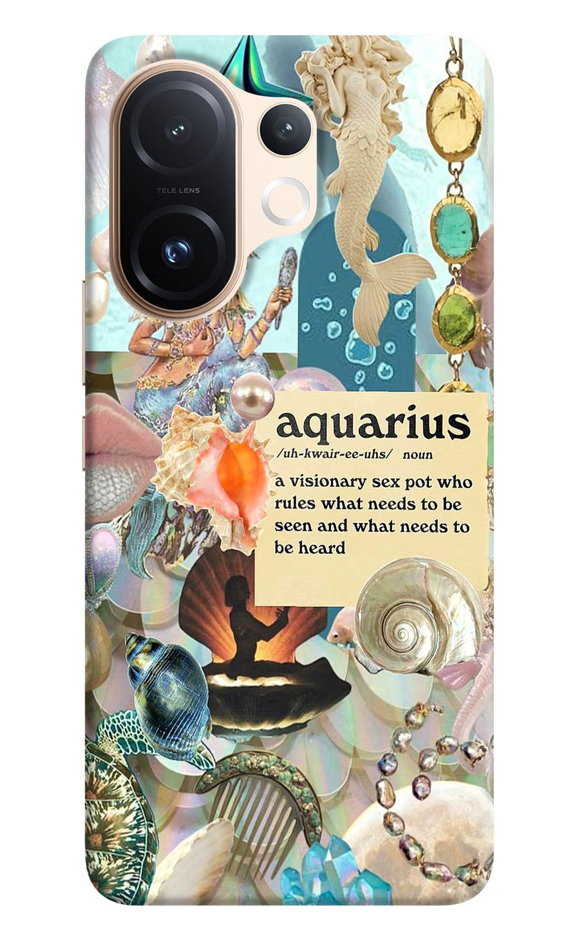 Aquarius Zodiac Vivo T4 Pro 5G Hard Case Back Cover by Casekaro