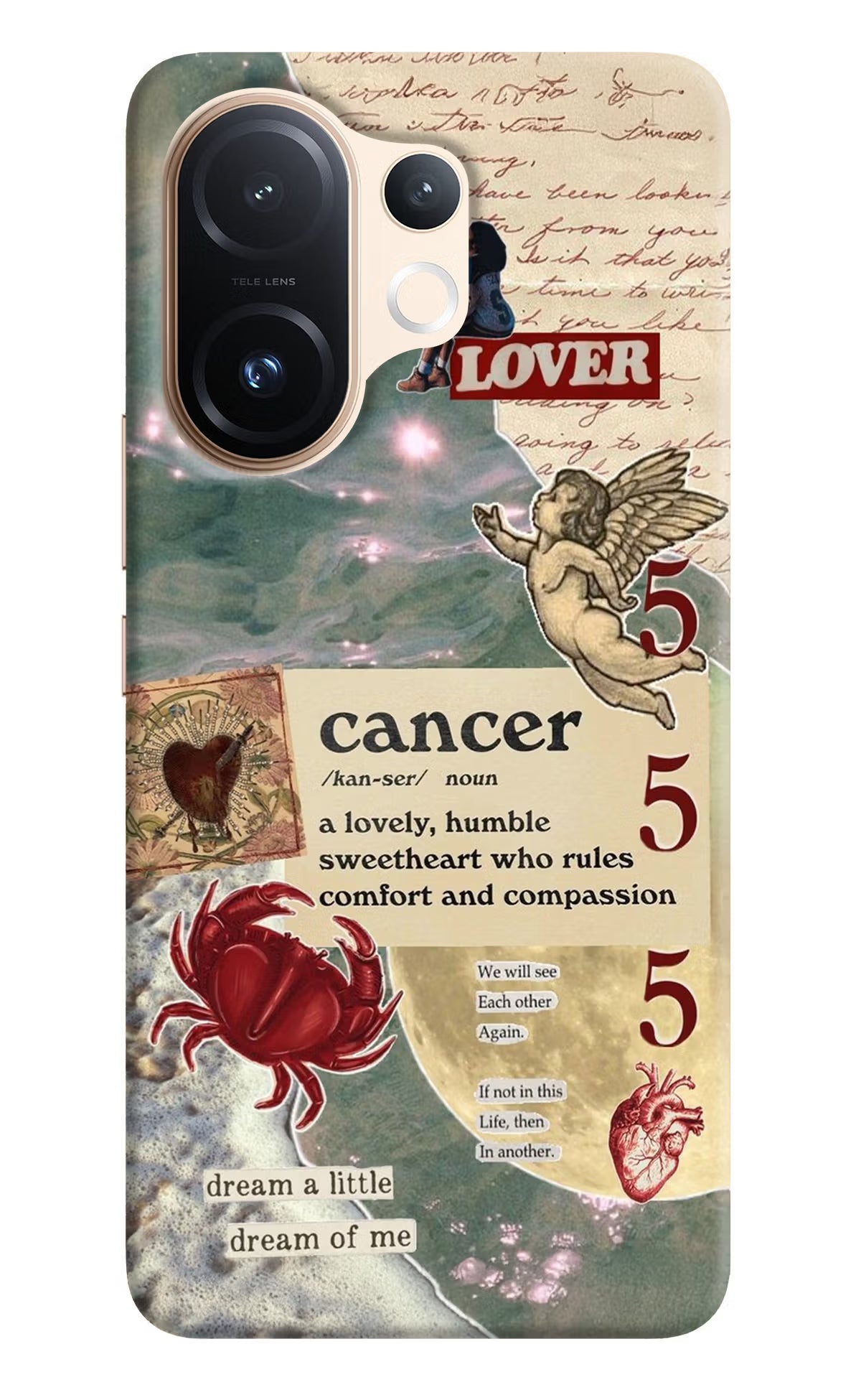 Cancer Zodiac Vivo T4 Pro 5G Hard Case Back Cover by Casekaro