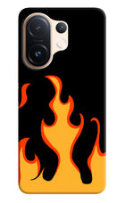 Fired Up – Black Vivo T4 Pro 5G Hard Case Back Cover by Casekaro