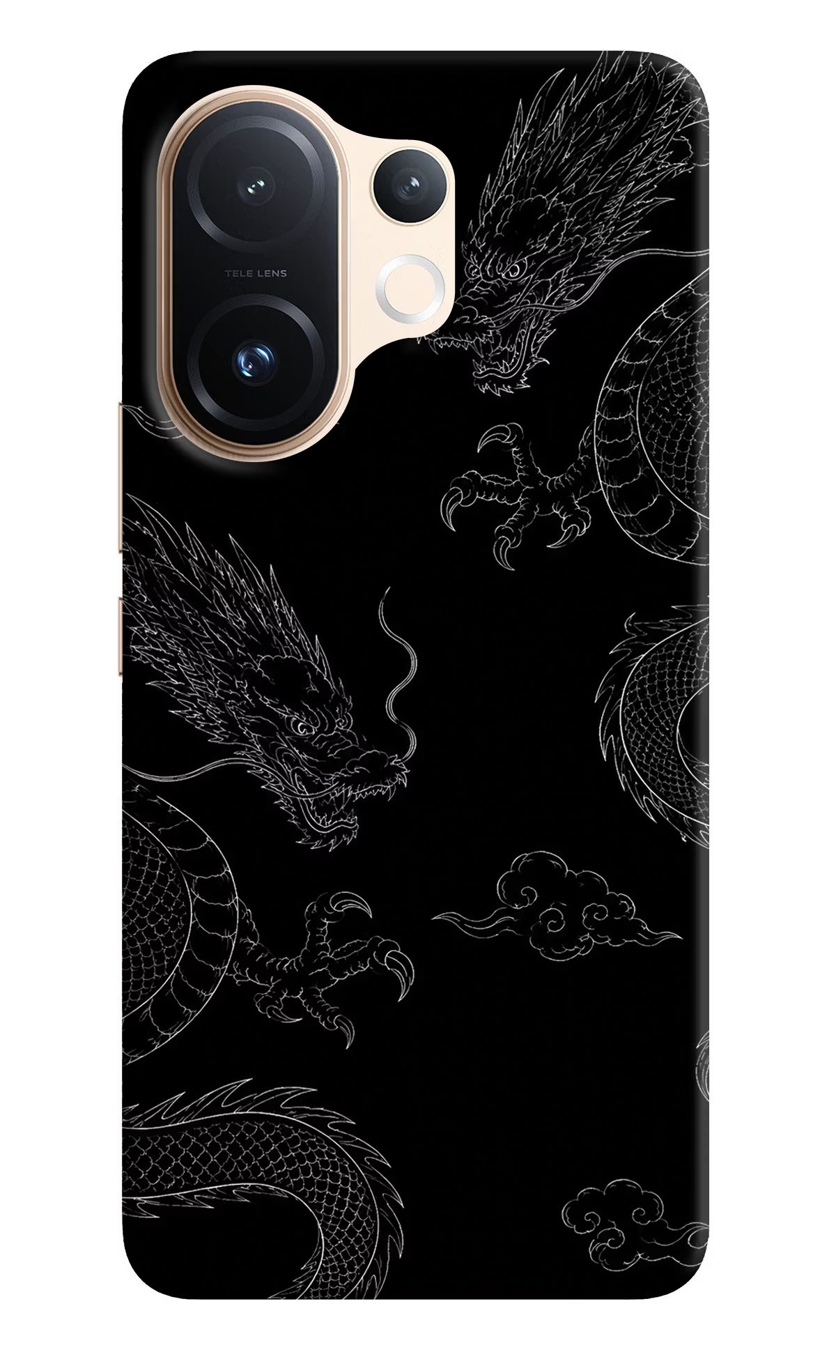 Twin Dragons Vivo T4 Pro 5G Hard Case Back Cover by Casekaro