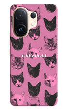 Pink Cats Vivo T4 Pro 5G Hard Case Back Cover by Casekaro