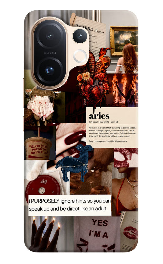 Zodiac Aries Vivo T4 Pro 5G Hard Case Back Cover by Casekaro